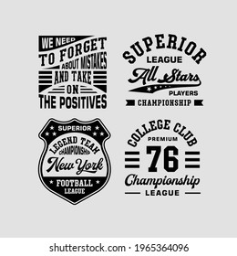 Vintage emblem sport college ,badge,logo,vector graphic design