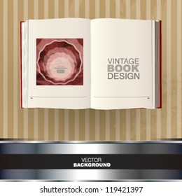 vintage empty book design. vector illustrator