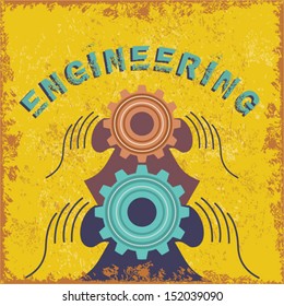 vintage engineering concept