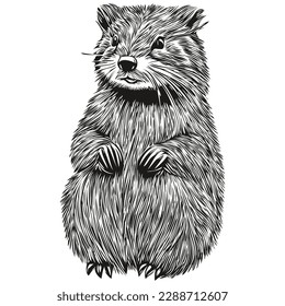 beaver drawing