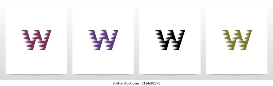Vintage Engraving Letter Logo Design W