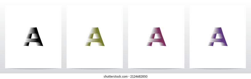 Vintage Engraving Letter Logo Design A