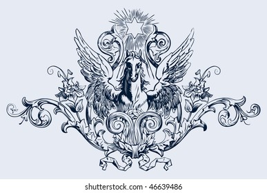 vintage engraving, vector illustration