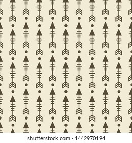 vintage ethnic arrows seamless pattern design