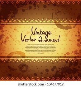 Vintage ethnic background