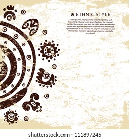 Vintage Ethnic background