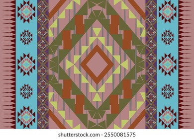 Patrón geométrico étnico de Antiguas sin costuras. Nativo bordado americano Southwest.Tribal decorativo Navajo telón de fondo Azteca sin costuras diseño de alfombra mexicana para la tela, folk, bufanda, Fondo de pantalla, envoltura, sarong.