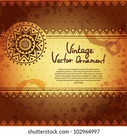 Vintage ethnic ornament