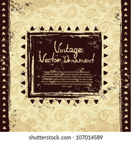 Vintage ethnic ornament background