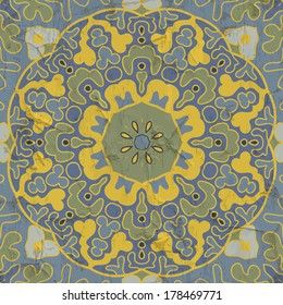 Vintage ethnic pattern. Template for congratulation card, menu and Invitation card 