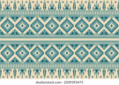 Vintage Ethnic patterns Ikat background embroidery.  Tribal Navajo traditional geometric art Aztec colored.  Design for wallpaper, texture, textile, fabric, clothing,  wrapping, batik, sarong.