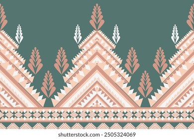 Vintage Ethnic patterns Ikat seamless background embroidery.  Tribal Navajo traditional geometric art Aztec colored. Design for wallpaper, texture, textile, fabric, clothing,  wrapping, batik, sarong.