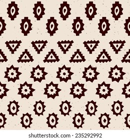 Vintage ethnic seamless borders