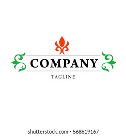Vintage ethnik logo. Vector illustration