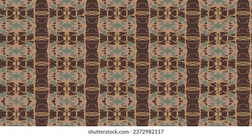 Vintage ethno background. Pattern for fabric and wallpaper. Background for covers. Vintage vector ornament