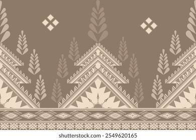 Vintage fabric geometric tribal pattern. Southwest Aztec Navajo  pattern. Traditional ethnic seamless Ikat. Design vector for textile, printing, wallpaper, wrapping, clothing, batik, sarong, scarf