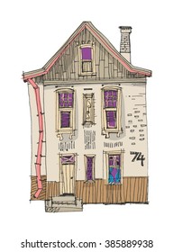 vintage facade