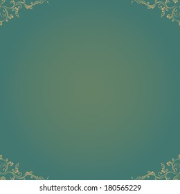 Vintage faded background with a pattern around the edges