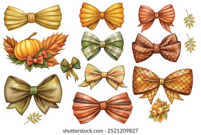 Ilustración vectorial de Clipart de acuarela de otoño de otoño de Antiguas