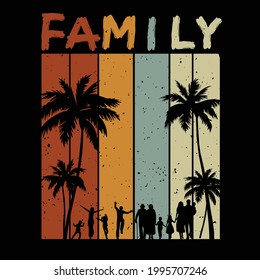 Vintage Family Vacation Time Cool Design