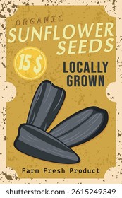 Vintage farm fresh Organic Sunflower Seeds