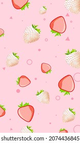 Vintage farm fresh strawberry design