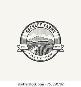 vintage farm logo 