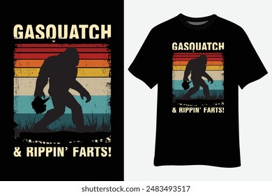 Vintage Farting Bigfoot Breaking Hearts And Ripping Farts Sasquatch T-Shirt