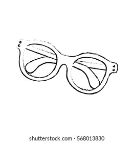Vintage fashion glasses icon vector illustration graphic design