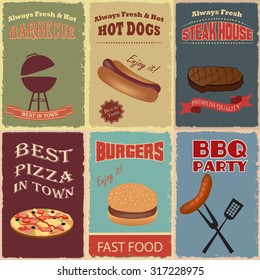 Vintage Fast Food Poster design