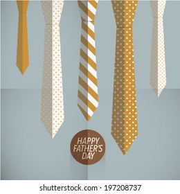 Vintage father ties template