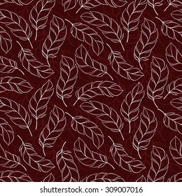 Vintage Feather pattern for your greeting card ot fabric print