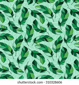 Vintage Feather pattern for your greeting card ot fabric print