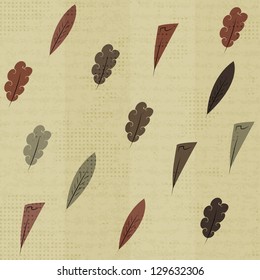 vintage feathers seamless
