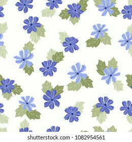 Vintage feedsack pattern in small flowers. Millefleurs. Floral sweet seamless background for textile, cotton fabric, covers, wallpapers, print, gift wrap and scrapbooking.