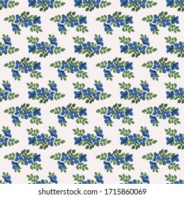 Vintage feedsack pattern in small flowers. Millefleurs. Floral sweet seamless background for textile, cotton fabric, covers, wallpapers, print, gift wrap and scrapbooking.