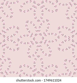Vintage feedsack pattern in small flowers. Millefleurs. Floral sweet seamless background for textile, cotton fabric, covers, wallpapers, print, gift wrap and scrapbooking.
