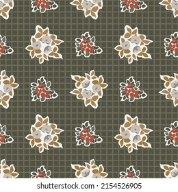 Vintage feedsack pattern in small flowers. Millefleurs. Floral sweet seamless background for textile, cotton fabric, covers, wallpapers, print, gift wrap and scrapbooking.