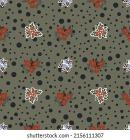 Vintage feedsack pattern in small flowers. Millefleurs. Floral sweet seamless background for textile, cotton fabric, covers, wallpapers, print, gift wrap and scrapbooking.