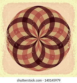 Vintage festive, colorful, intersecting rays. Vector illustration EPS10