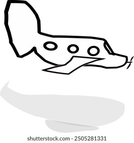 A vintage fighter plane vector