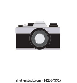 vintage film camera isolated ,illustration vector.