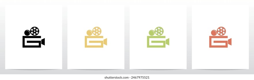 	
Antiguas Film Camera Letter Initial Logo Design G