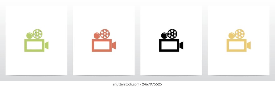 	
Antiguas Film Camera Letter Initial Logo Design O