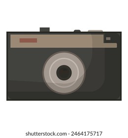 Ilustración vectorial de cámara de cine Antiguas con diseño plano simple, perfecta para aficionados y entusiastas de la Fotografía. A debe tener recuerdos para los entusiastas de la tecnología y la visión