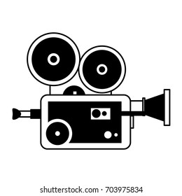 vintage film projector icon image 