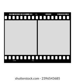 vintage film roll frame vector design