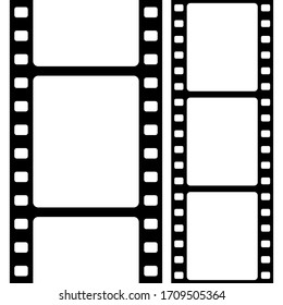 Vintage-Filmstreifen auf Schwarz-Weiß