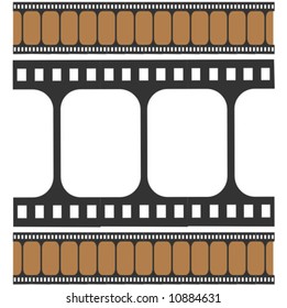 Vintage film strip vector design