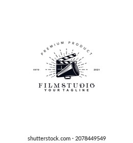 Vintage Film And Studio Logo Vector Design Template Inspiration Idea